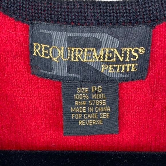 NWT‎ Vintage Women's Wool Zip Vest with Scottish Terrier Scottie Dogs Sz PS - Picture 3 of 7